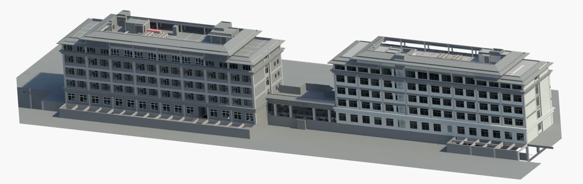 图4：中方县中医院业务综合楼项目土建BIM模型.jpg